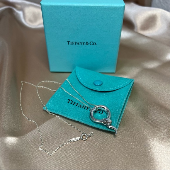 Tiffany & Co. Jewelry - Tiffany & Co Elsa Peretti Snake Pendant Necklace Sterling Silver w/ Box & Pouch